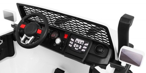 Auto terenowe AllRoad dla 2 dzieci Biały + Napęd 4x4 + Pilot + Wolny Start + MP3 LED