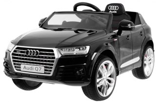 AUTO NA AKUMULATOR AUDI Q7 2.4G NA LICENCJI 2x45W + MIĘKKIE KOŁA EVA + INTELIGENTNY PILOT 2.4 Ghz + SKÓRA FOTEL Toyz Audi Q7