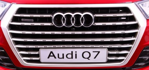 AUTO NA AKUMULATOR AUDI Q7 2.4G NA LICENCJI 2x45W + MIĘKKIE KOŁA EVA + INTELIGENTNY PILOT 2.4 Ghz + SKÓRA FOTEL Toyz Audi Q7