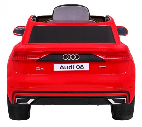 Audi Q8 Lift na akumulator dla dzieci Czerwony + Pilot + EVA + Wolny Start + MP3 USB + LED