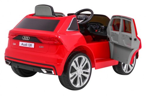 Audi Q8 Lift na akumulator dla dzieci Czerwony + Pilot + EVA + Wolny Start + MP3 USB + LED