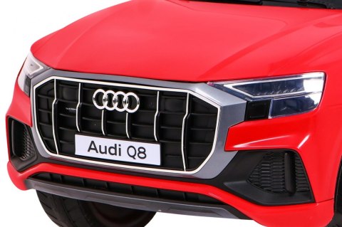 Audi Q8 Lift na akumulator dla dzieci Czerwony + Pilot + EVA + Wolny Start + MP3 USB + LED