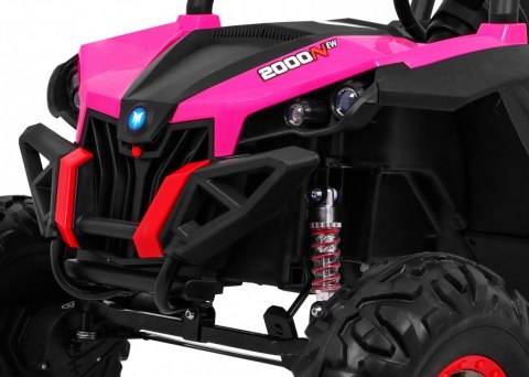 Buggy SuperStar dla dzieci Różowy + Napęd 4x4 + Pilot + Bagażnik + MP3 LED + Blokada drzwi