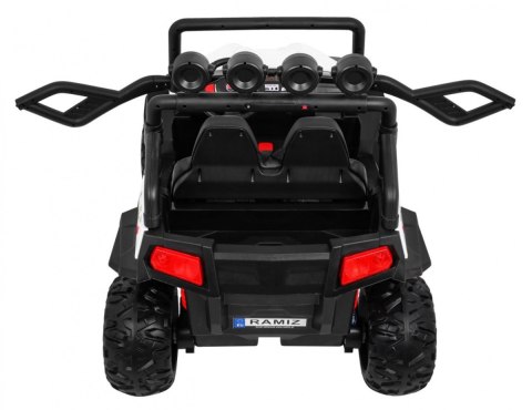 Terenowe Grand Buggy Lift dla dzieci Biały + Napęd 4x4 + Pilot + Bagażnik + Radio MP3 + LED