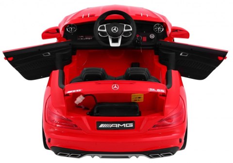 Mercedes AMG SL65 dla dzieci Czerwony + Pilot + Bagażnik + Regulacja siedzenia + MP3 LED + Wolny Start