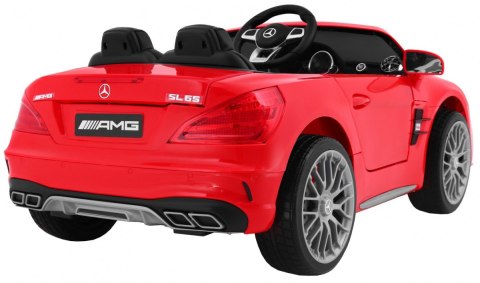 Mercedes AMG SL65 dla dzieci Czerwony + Pilot + Bagażnik + Regulacja siedzenia + MP3 LED + Wolny Start