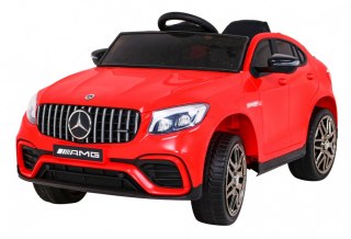 Mercedes Benz GLC63S dla dzieci Czerwony + Pilot + Napęd 4x4 + MP3 LED + EVA + Wolny Start