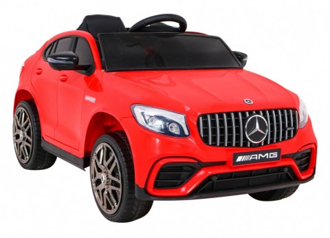 Mercedes Benz GLC63S dla dzieci Czerwony + Pilot + Napęd 4x4 + MP3 LED + EVA + Wolny Start