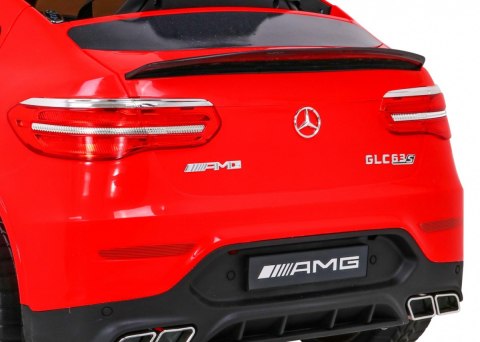 Mercedes Benz GLC63S dla dzieci Czerwony + Pilot + Napęd 4x4 + MP3 LED + EVA + Wolny Start