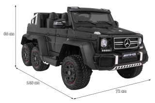 Pojazd Mercedes G63 6x6 Czarny