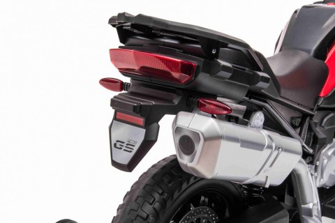 Motor BMW F850 GS na akumulator dla dzieci Czerwony + Kółka pomocnicze + Audio LED + Wolny Start + EVA