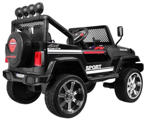 Autko terenowe Raptor Drifter Czarny + Pilot + Napęd 4x4 + Schowek + Wolny Start + MP3 LED