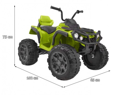 Quad ATV 2.4GHz na akumulator dla dzieci Zielony + Pilot + Koła EVA + Radio MP3 + Wolny Start