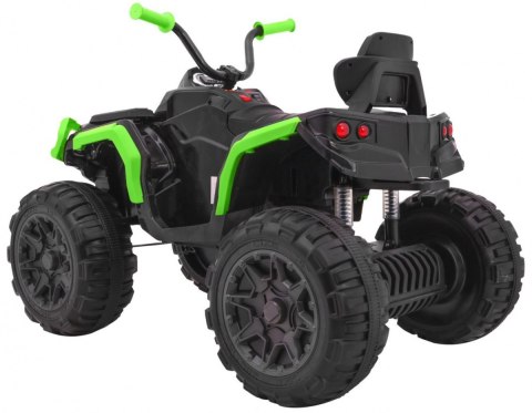 Quad ATV na akumulator dla dzieci Czarno-zielony + Koła EVA + Radio MP3 + LED + Wolny Start