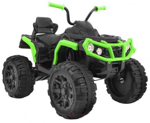 Quad ATV na akumulator dla dzieci Czarno-zielony + Koła EVA + Radio MP3 + LED + Wolny Start