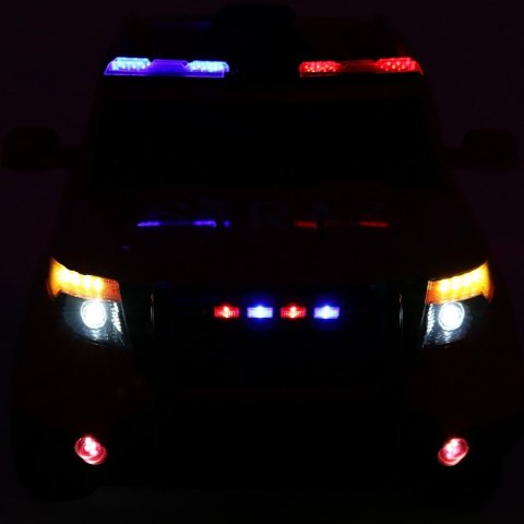 Pojazd SUV Police na akumulator 2x45W EVA Ecoskóra CH9935