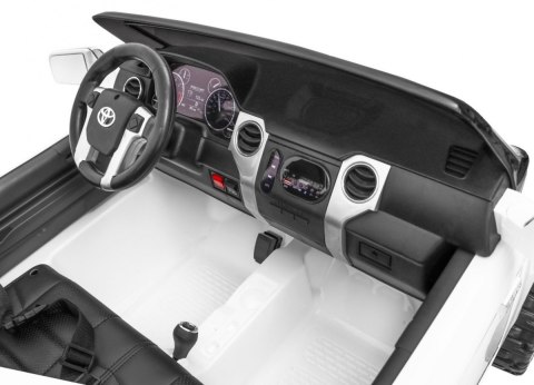 Toyota Tundra XXL dla dzieci Biały + Pilot + Bagażnik + LED + Audio + EVA + Wolny Start