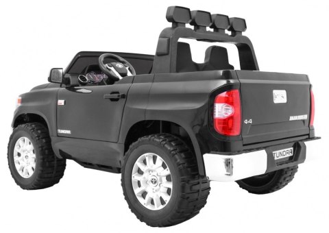 Toyota Tundra XXL dla dzieci Czarny + Pilot + Bagażnik + LED + Audio + EVA + Wolny Start