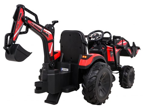 Pojazd Traktor Z Przyczepą 720-T Czerwony