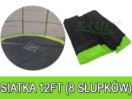 Siatka do Trampoliny 12FT - 8 pól Zielona