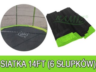 Siatka do Trampoliny 14FT - 6 pól Zielona