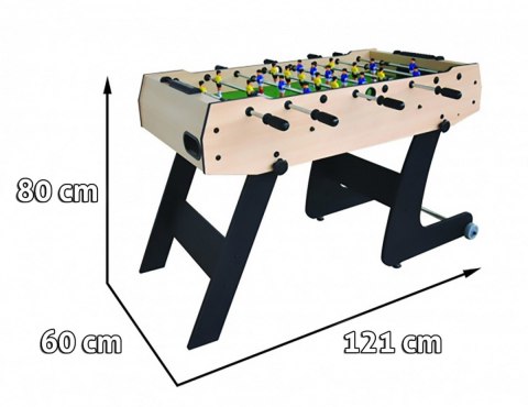 Stół Piłkarzyki 121x61x81 Składany Drewno