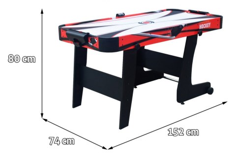 Stół do gry Cymbergaj-AirHockey Czerwnowy 152x74x80 cm