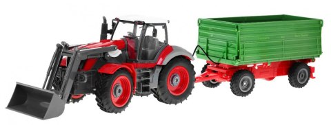 Traktor Czerwony Przyczepa Zielona 2,4GHz