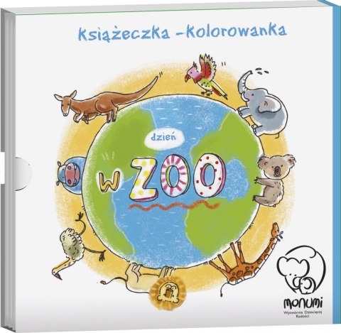 Kolorowanka-harmonijka "Dzień w ZOO" książeczka dla dzieci