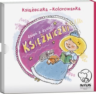 Kolorowanka-harmonijka "Dzień z życia księżniczki" książeczka dla dzieci