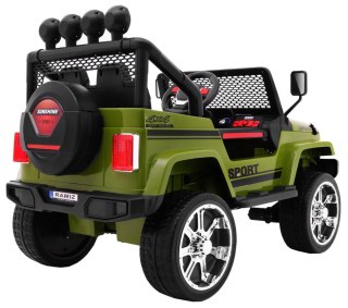 Autko terenowe Raptor Drifter Zielony + Pilot + Napęd 4x4 + Schowek + Wolny Start + MP3 LED