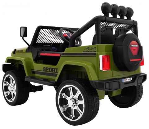 Autko terenowe Raptor Drifter Zielony + Pilot + Napęd 4x4 + Schowek + Wolny Start + MP3 LED