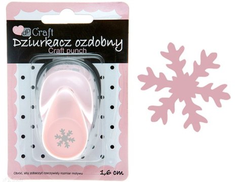 Dziurkacz ozdobny DPCRAFT 1,6cm Śnieżynka