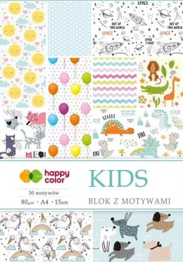 Blok z motywami Kids A4/15K 80g HAPPY COLOR