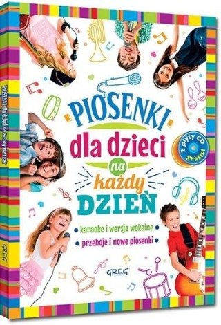 Piosenki dla dzieci na każdy dzień + 2 CD GREG