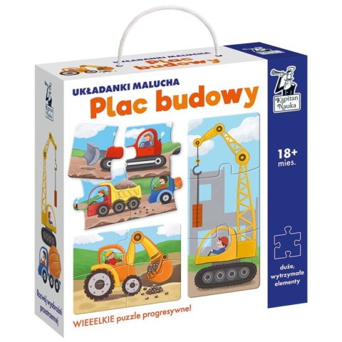 Układanki Malucha Plac budowy puzzle 18m+ KS0679