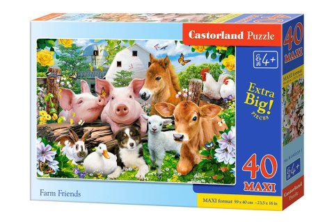 Puzzle 40 el. MAXI Farm Friends