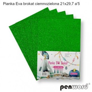 PIANKA EVA BROKAT CIEMNOZIELONA 21X29,7a5