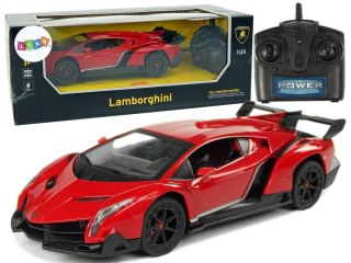 Auto zdalnie sterowane 1:24 Lamborghini czerwone