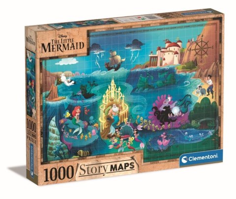 Puzzle 1000 Story Maps Mała Syrenka