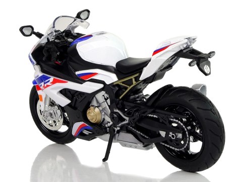 Motocykl Model BMW S1000RR Biały Dźwięki Światła