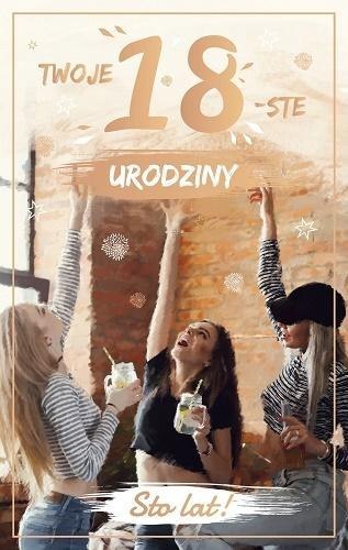 Kartka okolicznościowa Urodziny 18 P18