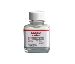 Werniks akrylowy 75ml przezrocz. Matt HAPPY COLOR