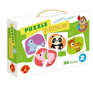 Puzzle 2-dzielne - Sówka mądra główka ALEX