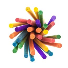 Patyczki kreatywne DPCRAFT okrągłe kolorowe 15cm 50szt.