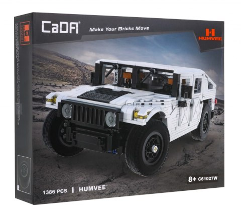 Klocki techniczne CaDA 1386 el. Humvee pojazd wojskowy 1:12 dla dzieci 8+