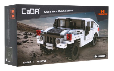 Klocki techniczne CaDA 328 el. Humvee pojazd wojskowy 1:24 dla dzieci 8+