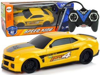 Zdalnie Sterowane Auto Sportowe 1:24 Wyścigi Żółty Przyciemniane Szyby