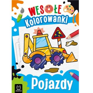 Pojazdy. Wesole kolorowanki 4+