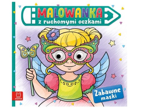 Zabawne maski. Malowanka z ruchomymi oczkami KS0355